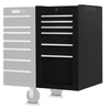 PROTO Side Cab 19-1/2 In 6 Dwr Gl Blk