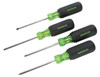 GREENLEE 4-Piece Square-Recess Tip Driver Set, Contains - #0 x 4", #1 x 4", #2 x 4", & #3 x 4"