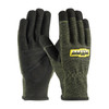 PIP® 73-1703  Leather Palm Gloves, Size L, Dark Green, ANSI A3