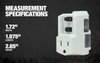 Southwire 15A USER ATTACHABLE GFCI PLUG (manual reset) WHITE 6/BX