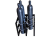2 Wide by 2 Deep, Gas Cylinder Storage Rack, 4 Cylinder Capacity, Steel - 35106