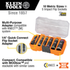 KNECT™ Flip-10 Heavy Duty Flip Impact Socket Set, Metric, 8-Piece