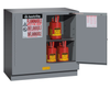 22 Gallon, 1 Shelf, 2 Doors, Self Close, Flammable Cabinet, Sure-Grip® EX Under Counter, Gray - 892323