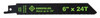 GREENLEE 6" x 24T Reciprocating Saw Blade (Pack of 5)