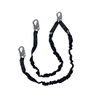 SafeWaze V-Line 6' Internal Energy Absorbing Lanyard: Dual Leg, Snap Hooks