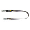 SAFEWAZE Arc Flash 6' Energy Absorbing Lanyard: Aramid, Snap Hook