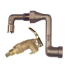 Brass Drum Siphon Adapter No. 08311 For Draining thirty and fifty-five Gallon Drums, With Brass Self-Closing Faucet No. 08902