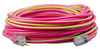Southwire 100ft 12/3 SJTW Stripes & Cool Colors® Outdoor Extension Cord (Pink/Lime Grn) 4/BX