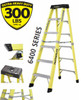 12FT Fiberglass Platform Step Ladder 375LB