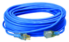 Southwire 100ft 14/3 SJTW Premium High Visibility - Low Temp Cord (Blue) 3/BX