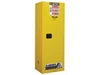 Sure-Grip® EX Slimline Flammable Safety Cabinet, 22 gallon, 1 manual close doors, Yellow