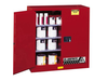 40 Gallon, 3 Shelves, 2 Doors, Manual Close, Paint Safety Cabinet, Sure-Grip® EX, Red - 893011