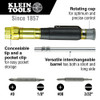 Klein Multi-Bit Electronics Pocket Screwdriver, 4-in-1, Ph, Sl Bits