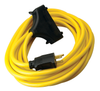 Southwire 25ft SJTW 12/3 Three-Way Power Block (Yellow) 12/BX