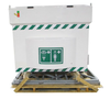 528 Gallon, Hughes Emergency Tank Shower with Eye/Face Wash, Galvanized Steel Frame, 110V - QS2000