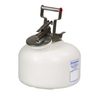 2 Gallon Polyethylene Safety Container for Corrosives/Acids, Wide-Mouth, White - 12762