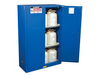 45 Gallon, 2 Shelf, 2 Doors, Self Close, Hazardous Material Cabinet, Sure-Grip® EX, Royal Blue - 864528