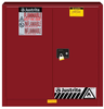 30 Gallon, 1 Shelf, 2 Doors, Manual Close, 35"H Flammable Cabinet, Sure-Grip® EX, Red - 893301