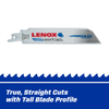 LENOX Lazer Metal Cutting Reciprocating Saw Blade, Bi-Metal, 6-Inch, 18 TPi, 25/Pk