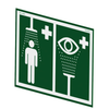 Universal Safety Shower and Eye/Face Wash Sign for Wall Mounting - ES-SIGN