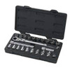23 Pc. 3/8" Drive (20mm) Pass-Thru Vortex® Ratchet Set Featuring Locking Flex GearRatchet™ Handle SAE/Metric