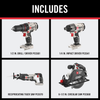 PORTER CABLE 20V MAX LITH ION 8 TOOL KIT