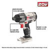 PORTER CABLE 20V MAX LITH ION 8 TOOL KIT