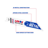 LENOX Reciprocating Saw Blades, Metal Cutting, 6-Inch, 18TPi, 25-Pack (20529-B618R)