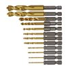 12PC TITANIUM IR DRILL BIT SET