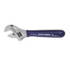 Klein Adjustable Wrench, Extra-Wide Jaw, 8"