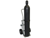 Single Cylinder Hand Truck, 10.5" Pneumatic Wheels, Rear Casters - 35006