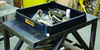 5' x 6' x 6", 110 Gallon Spill Capacity, Mini Berm Flex Tray with 1" Drain, Black - 28448