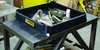 5' x 6' x 6", 110 Gallon Spill Capacity, Mini Berm Flex Tray with 1" Drain, Black - 28448