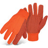 PIP® 1JP5110F 10oz Fabric Work Gloves, Size L, Hi-Vis Orange