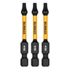 DW FLEXTORQ 3PK 2.25IN BITS FOR T15