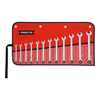 PROTO 12 Piece Full Polish Metric Combination Non-Reversible Ratcheting Wrench Set - 12 Point.