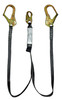 SafeWaze Heavyweight 6' Energy Absorbing Lanyard: Dual Leg, Rebar Hooks
