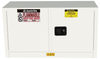 17 Gallon, 1 Shelf, 2 Doors, Self Close, Flammable Safety Cabinet, Sure-Grip® EX Piggyback, White - 891725