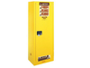 54 Gallon, 3 Shelves, 1 Door, Self Close, Flammable Cabinet, Sure-Grip® EX Deep Slimline, Yellow - 895420
