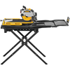 DEWALT Wet Tile Saw with Stand, High Capacity, 10 in.