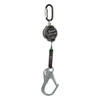 SafeWaze Latitude Pro 7' Single Web SRL: Steel Triple Lock Carabiner, Rebar Hook