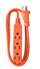 Woods CUBE TAP, 16/3 9' SJTW 3 OUTLET ORANGE 12/BX