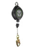 SafeWaze Latitude HD 11' Cable Single Leg SRL: Carabiner, Snap hook
