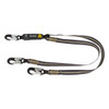 SAFEWAZE Arc Flash 6' Energy Absorbing Lanyard: Aramid, Dual Leg, Alu Snap Hooks