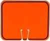 Cone Sign - Border only (black on orange) Single-Sided