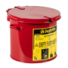 2 Gallon, Countertop Oily Waste Can for Small Wipes and Swabs, Red - 09200
