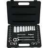 STANLEY SET DR SKT 3/8 DR 12 PT SAE + MM 34 PC.