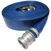 1-1/2" x 50FT Blue PVC Discharge Hose W/C&E Quick Fitting