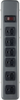 Woods POWERSTRIP, 6 OUTLET METAL 5' CORD (4+2) 6/BX