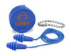 Quattro Corded Reusable Ear Plug w/Container&Chain 27NRR 50PR/BX